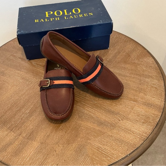 Polo Ralph Lauren Men's Riali Drivers Leather Loafer Shoes - Picture 9 of 10